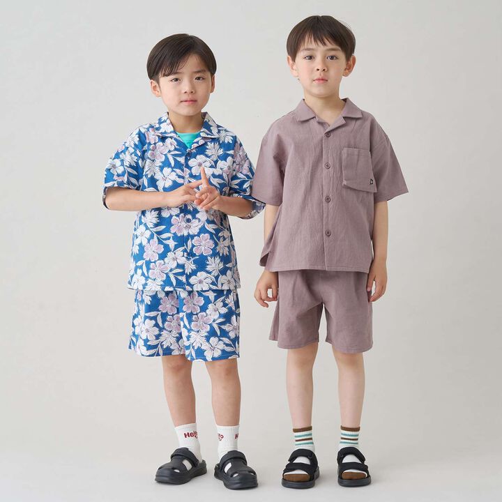 [Outfit Set] Open Collar Shirt & Easy Pants,Greige, medium image number 10