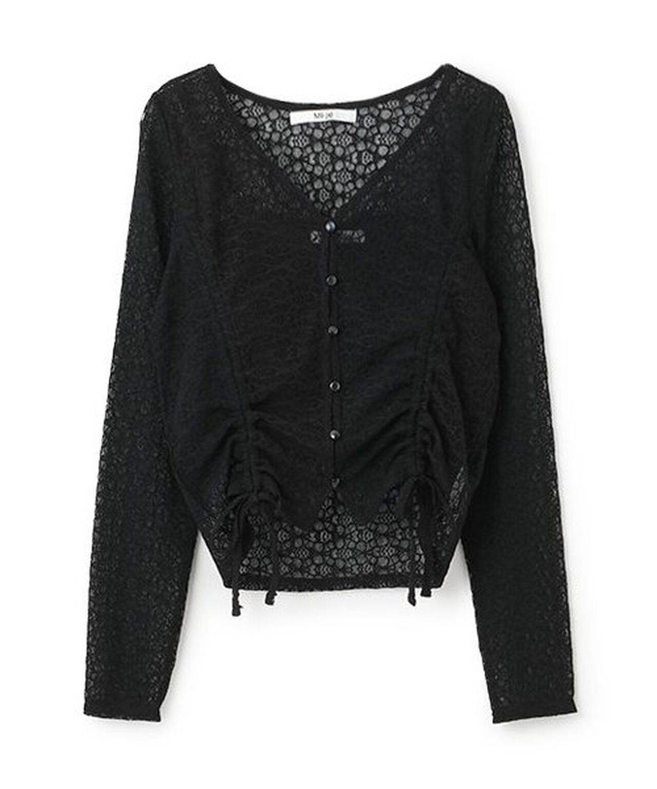 Lace Cardigan Ensemble,Black, large image number 10