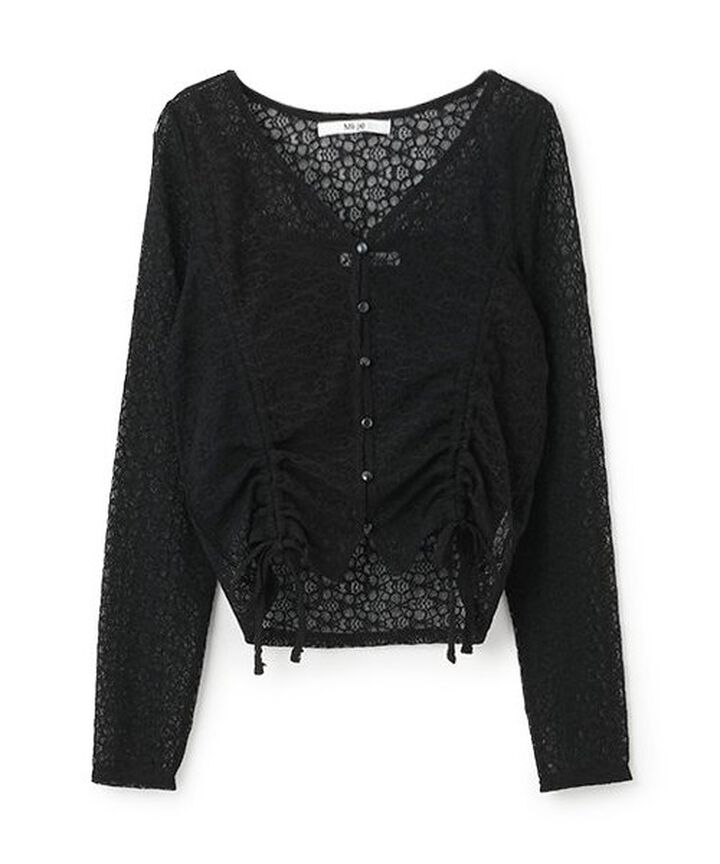 Lace Cardigan Ensemble,Black, medium image number 10