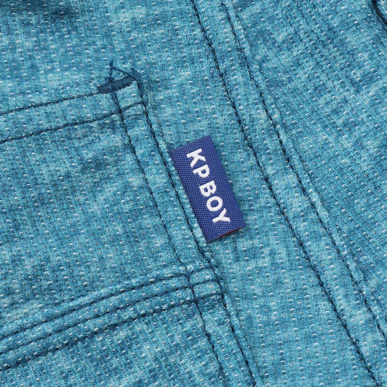 Dry Mesh Denim Print Pants,Blue, large image number 5