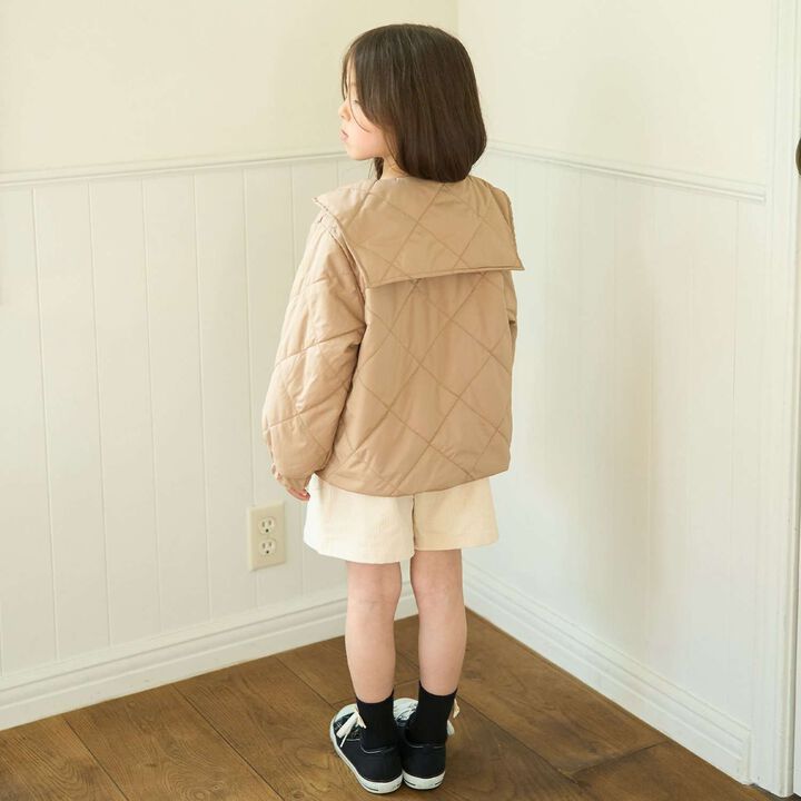 Quilted Bomber Jacket with Removable Sailor Collar,Charcoal gray, medium image number 32