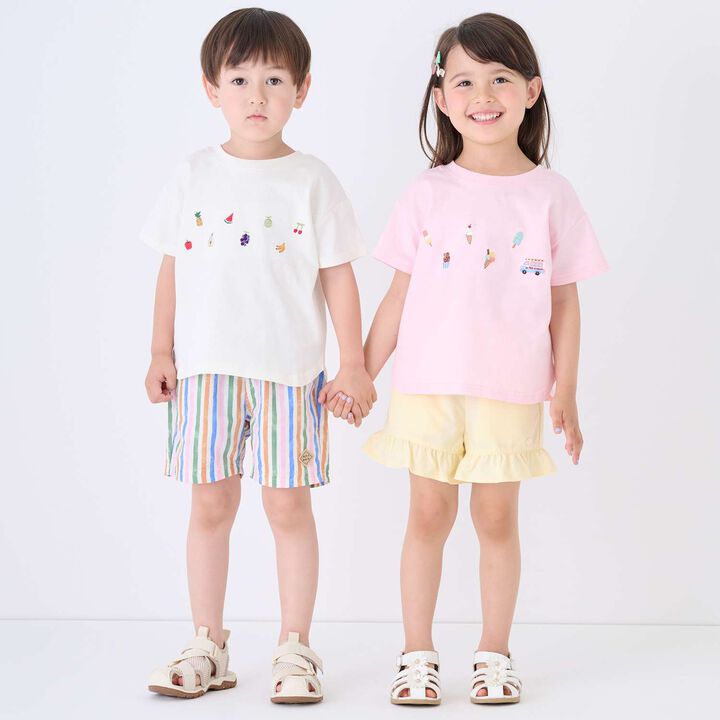[Cool Touch] Reversible 2WAY Short Sleeve T-Shirt,Light pink, medium image number 6