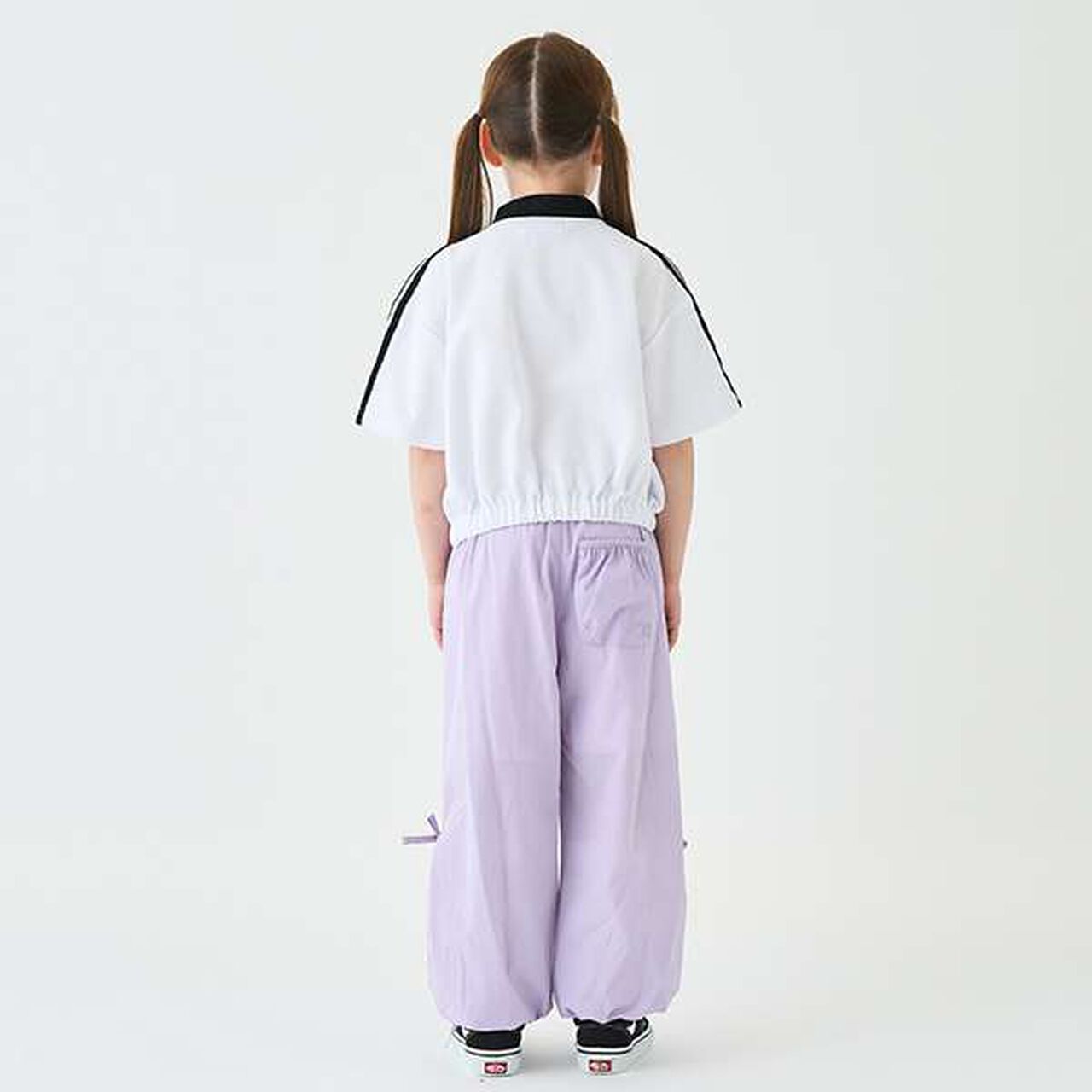 Water-Repellent Drawstring Pants,Lavender, large image number 13