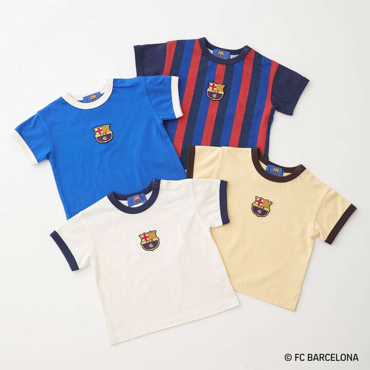 [FC BARCELONA] 接觸涼感布章T恤,深棕色, medium image number 19