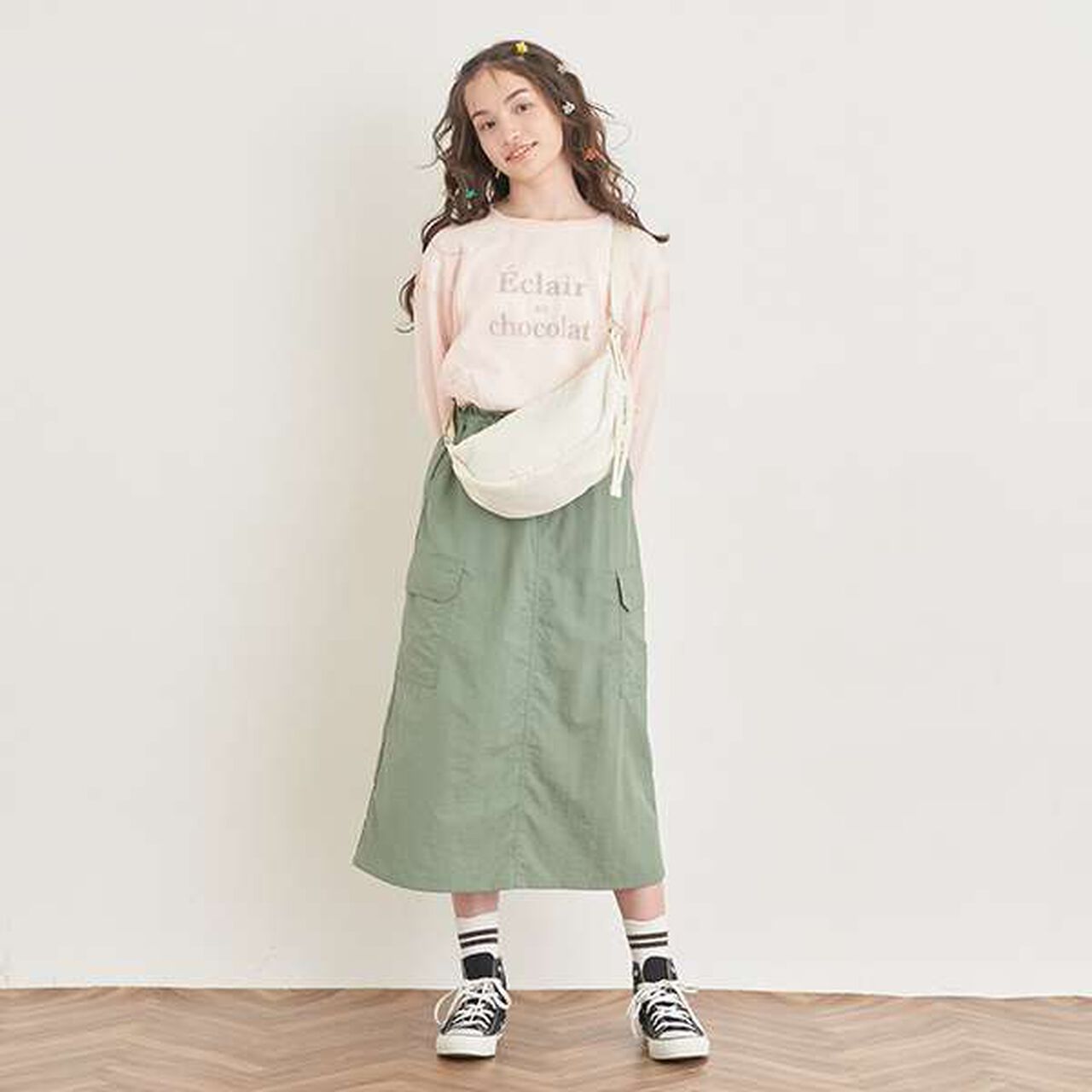 Easy Cargo Skirt,White, large image number 7