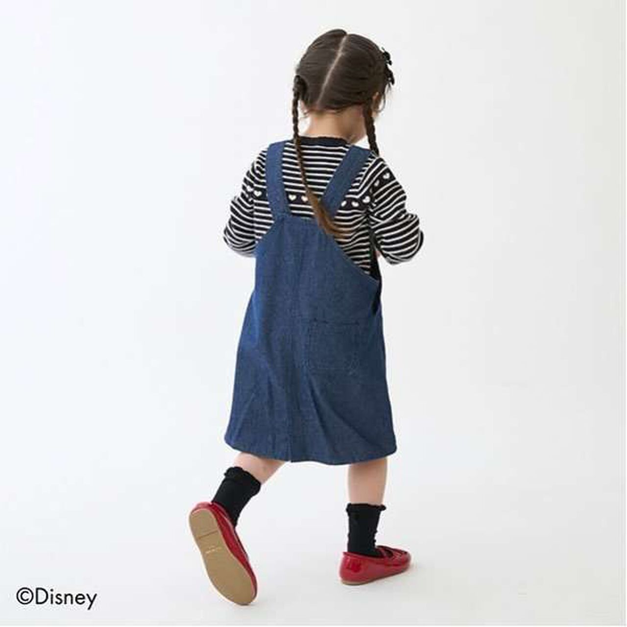 [Disney] Ear-Detail Jumper Skirt (Kids Size),Black, large image number 1