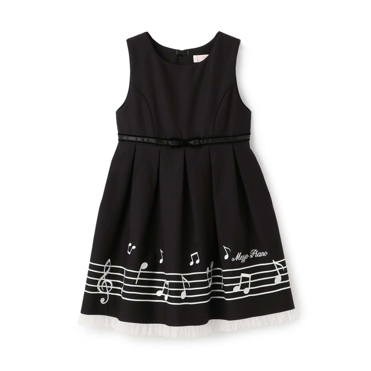 Musical Note Jumper Skirt,Black, large image number 11