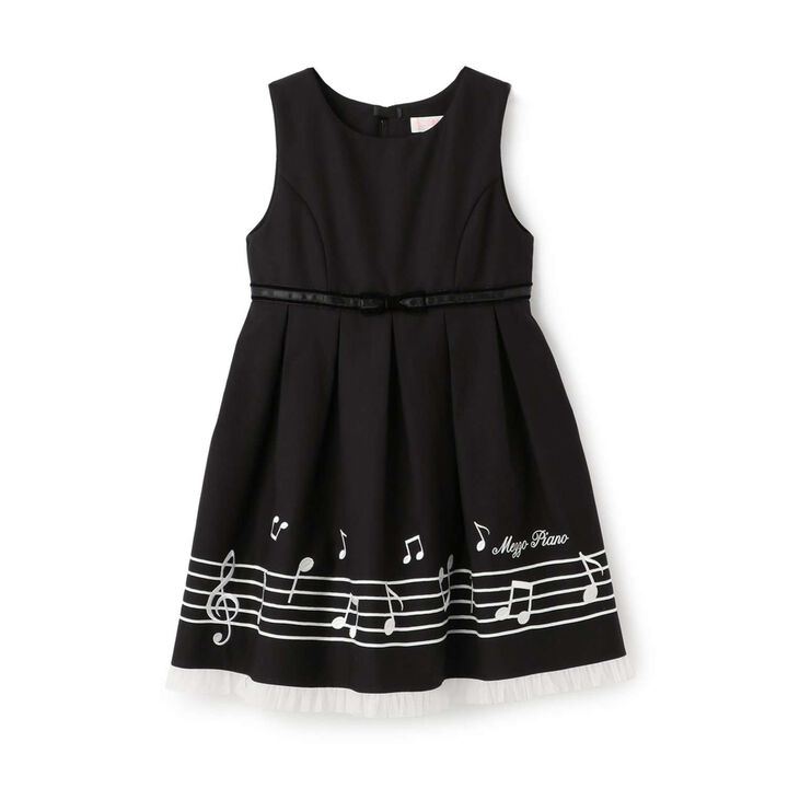 Musical Note Jumper Skirt,Black, medium image number 11