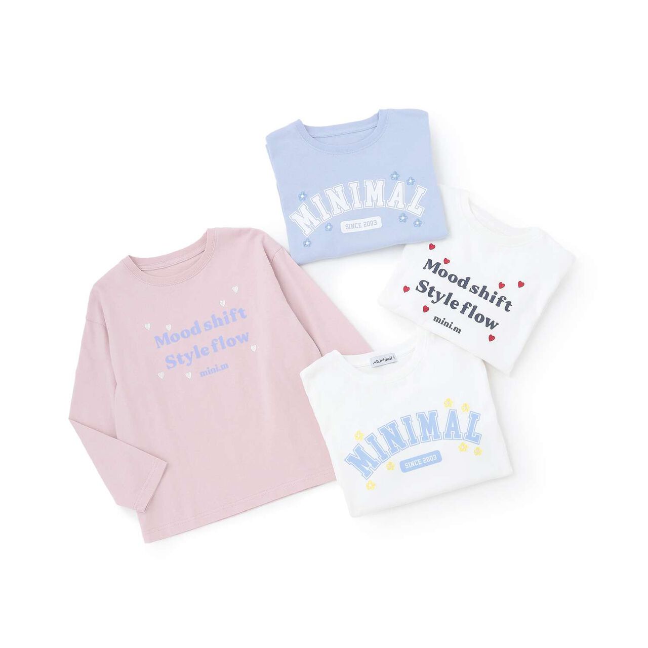 100% Cotton Heart & Flower Long-Sleeve T-Shirt,Pink, large image number 15