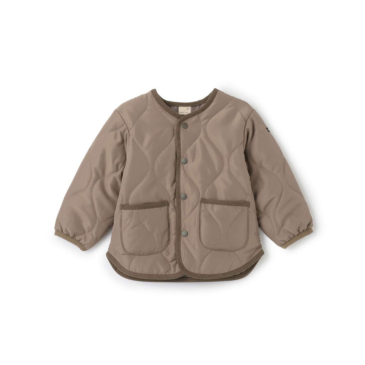 [Link/Water-Repellent Finish] Quilted Jacket,Mocha tea, large image number 0