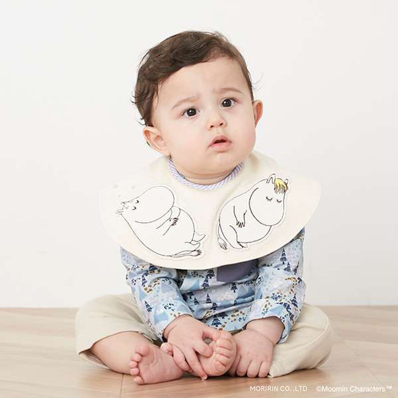 Moomin Shirt Docking Coverall,Blue, large image number 4