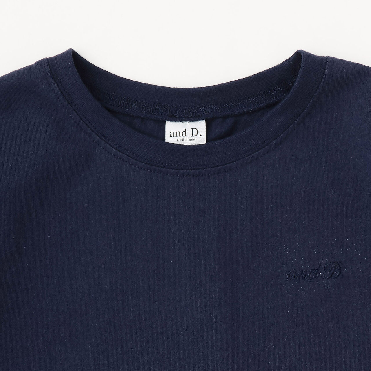 Wide Silhouette Short Sleeve T-Shirt with Contrasting Back Panel,Charcoal gray, large image number 8