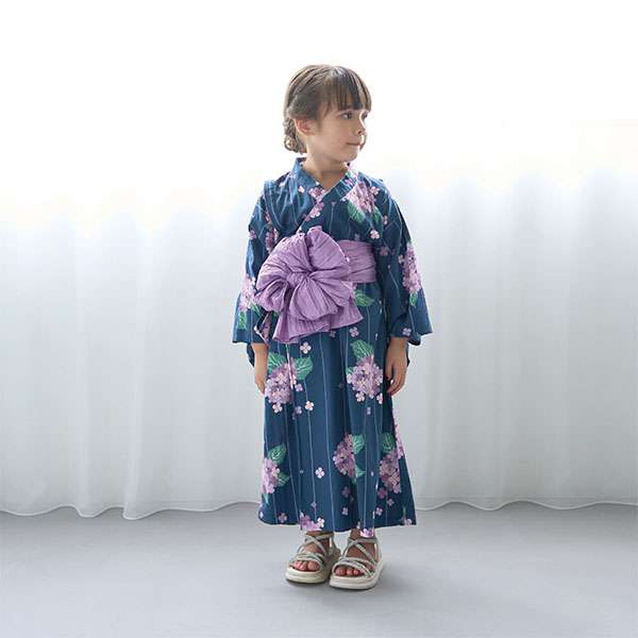 Easy-to-Wear One-Piece Yukata,Cream, large image number 25