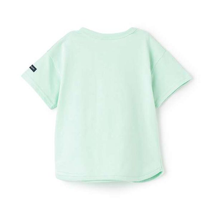 Sea Creature Embroidery Short Sleeve T-Shirt,Emerald green, medium image number 1