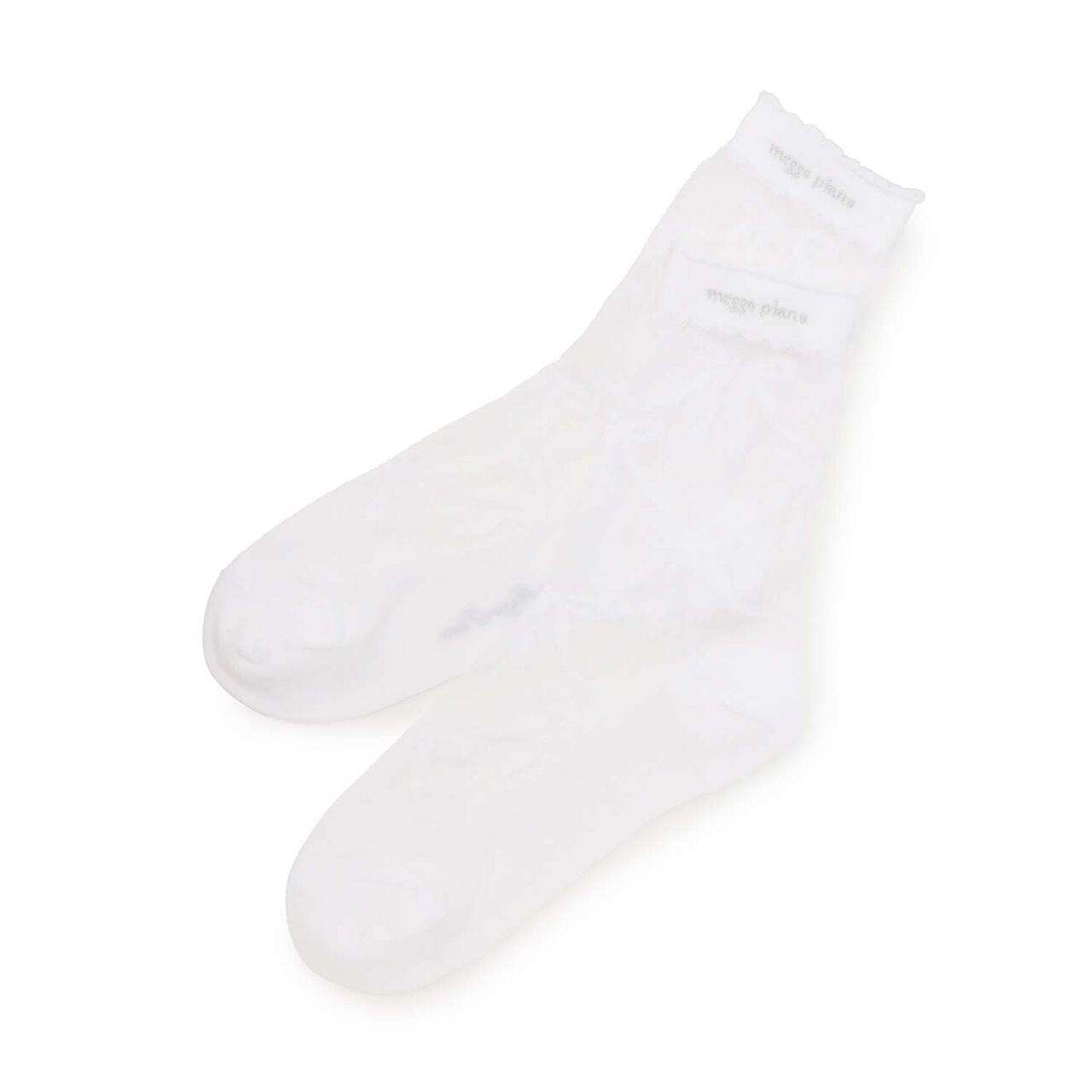 Ribbon Pattern Sheer Socks,Black, large image number 4