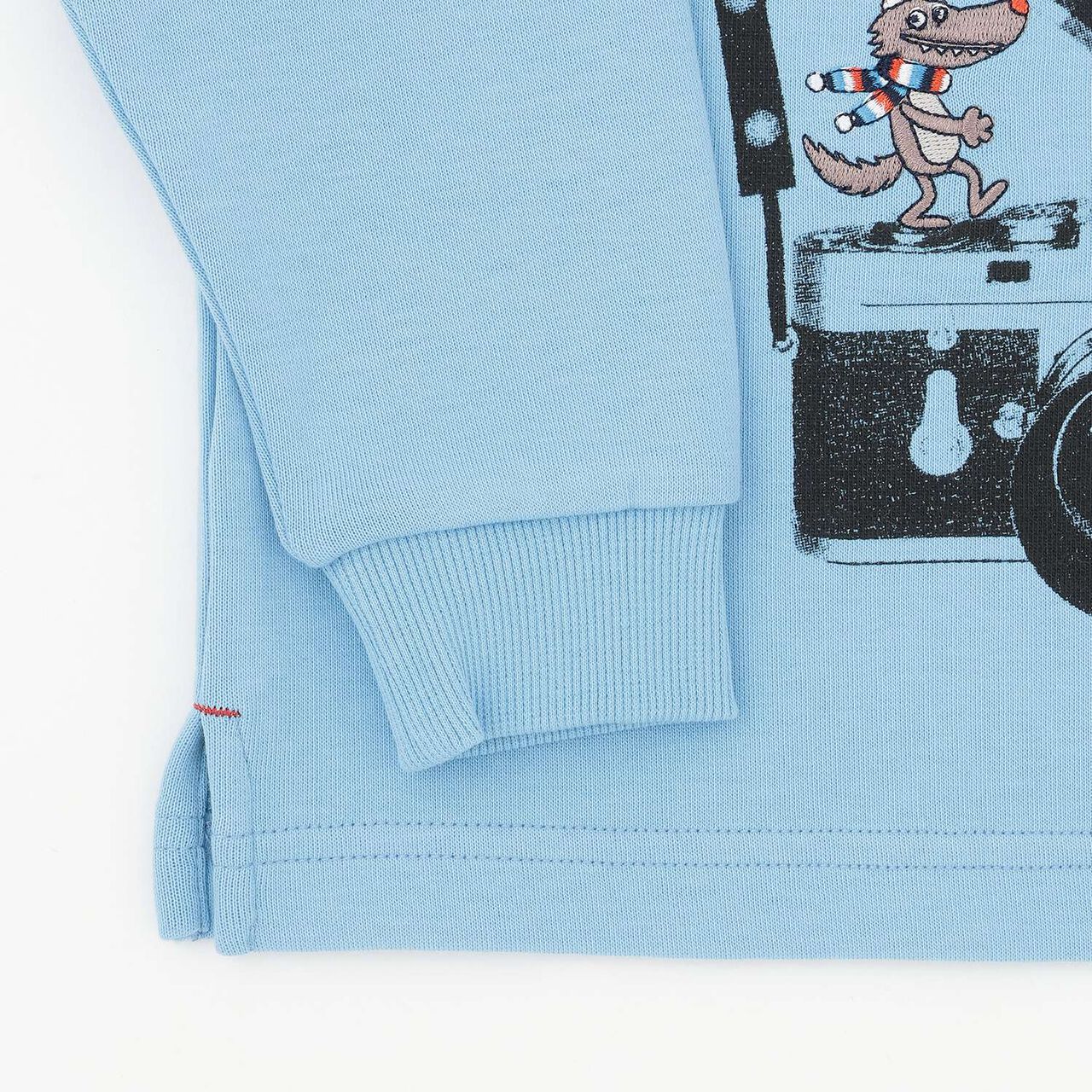 Camera Trompe-l'&oelig;il Sweatshirt,Light gray, large image number 5