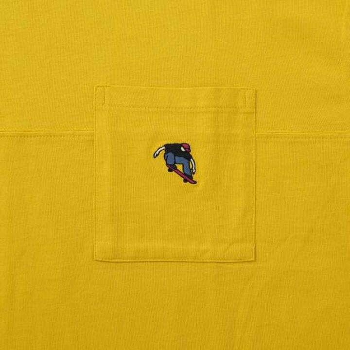 Big Short Sleeve T-Shirt with Pocket and Skater Embroidery,White, medium image number 16