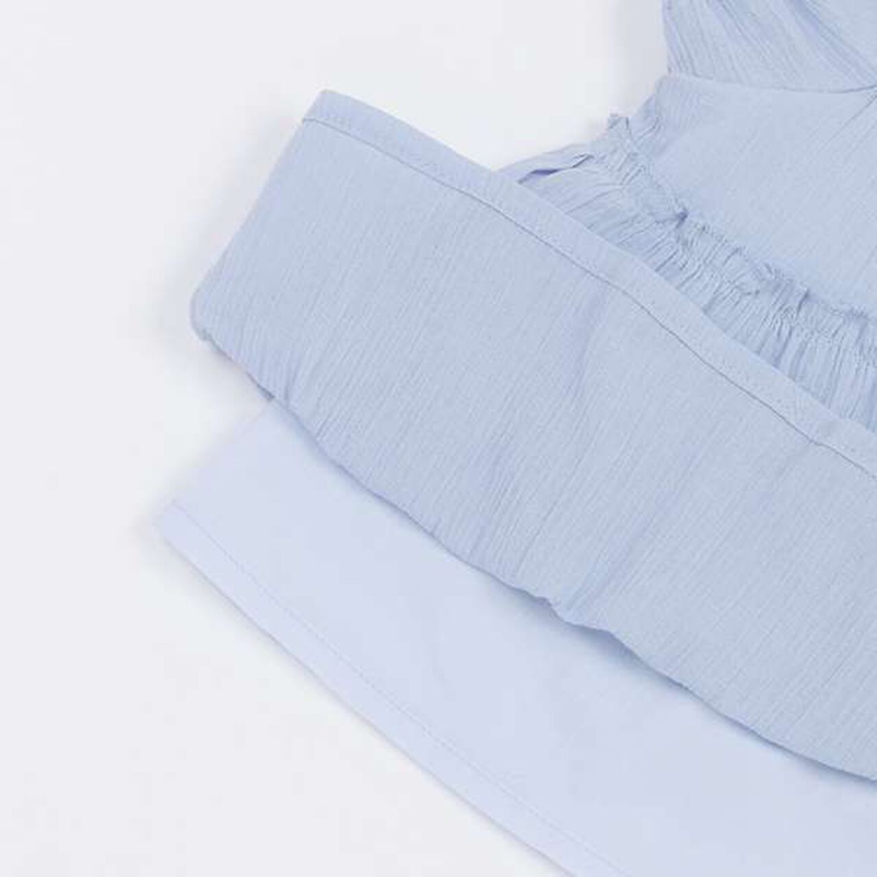 Smile Series Crinkled Tunic (Kids),Light gray, large image number 17