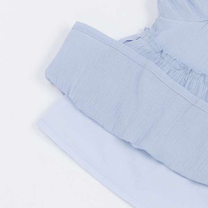 Smile Series Crinkled Tunic (Kids),Light gray, medium image number 17