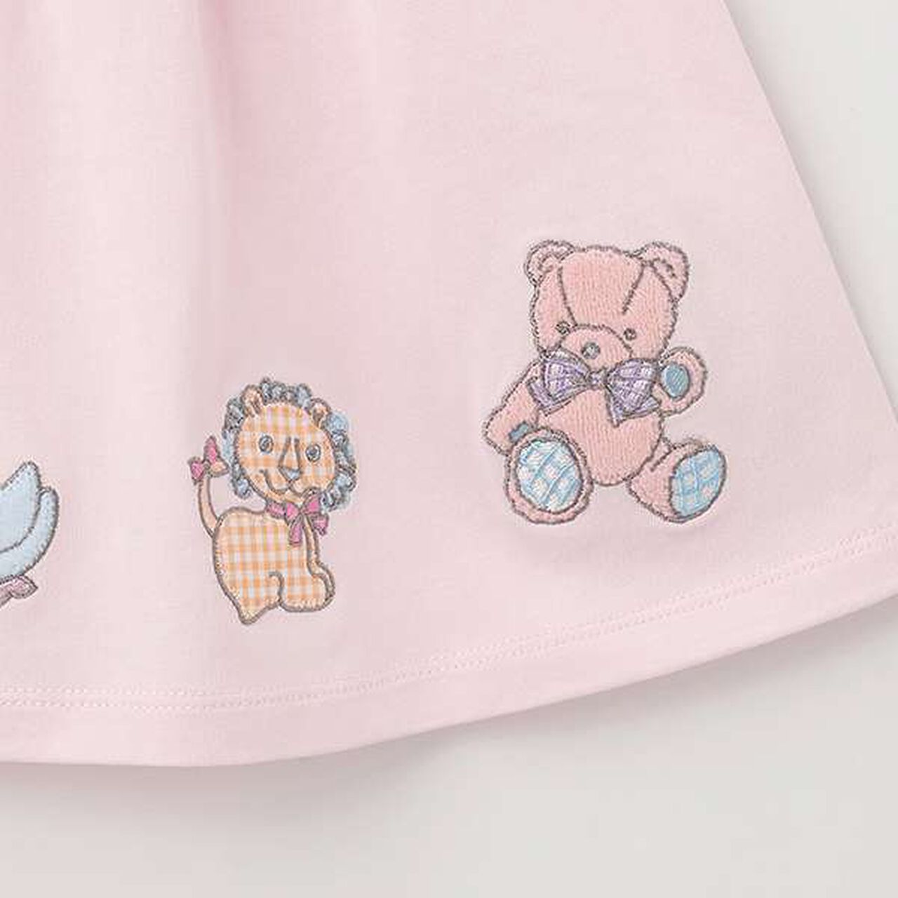 Animal Appliqu&eacute; Long-Sleeve Tunic,Off white, large image number 10