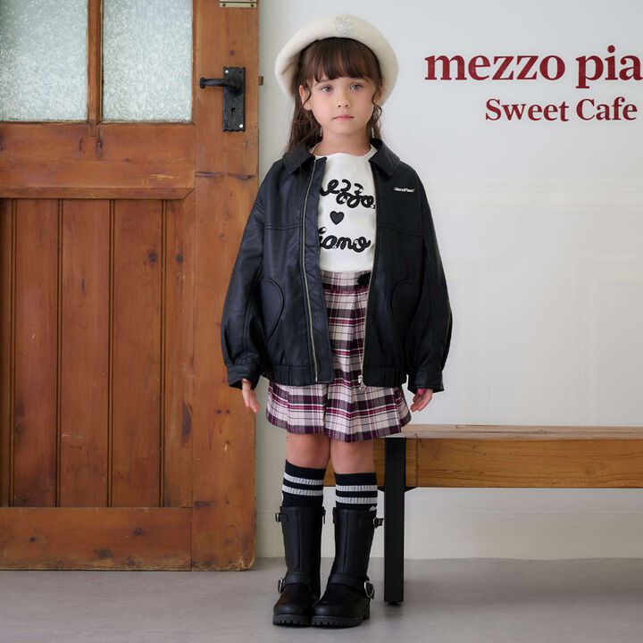 Check Pleats Culotte Skirt with Side Belt,Beige, medium image number 13