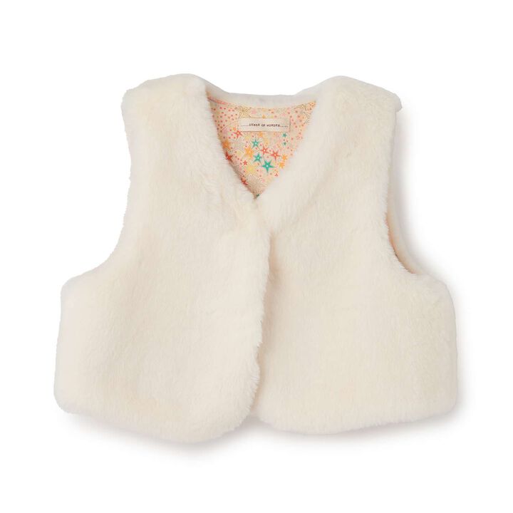 Liberty Fur Vest,Pearl white, medium image number 0