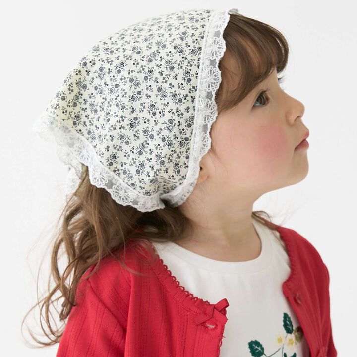 Lace-Trimmed Babushka/L,Ivory, medium image number 0