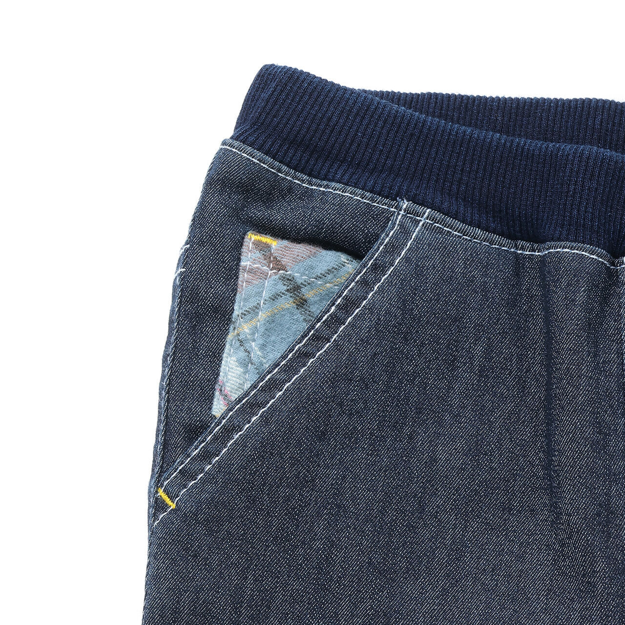 Dinosaur Long-Length Straight Pants,Navy, large image number 4