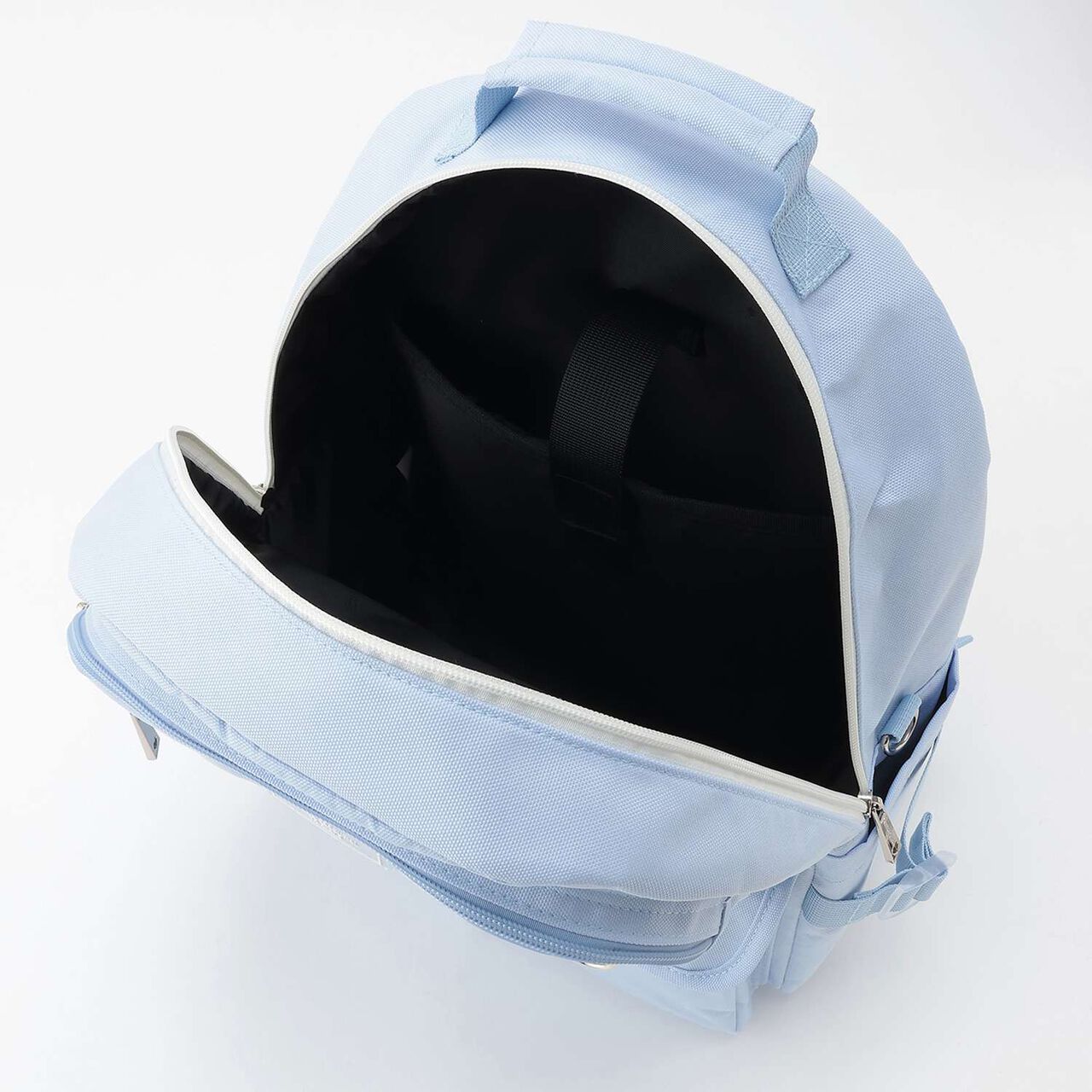 Water-Repellent Clear Pocket Backpack with Charm 20L,Black, large image number 12