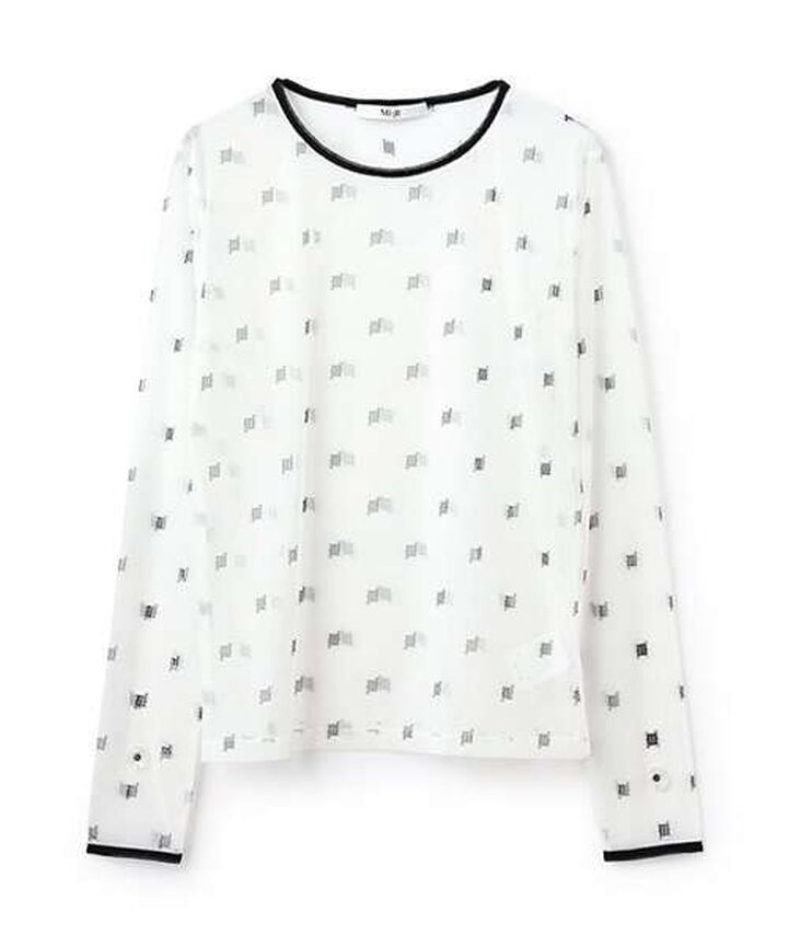 Monogram Sheer Inner Wear,Ivory, medium image number 1