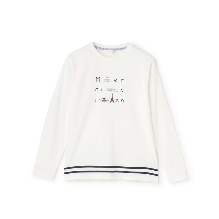 Eiffel Logo Long Sleeve T-Shirt,, medium