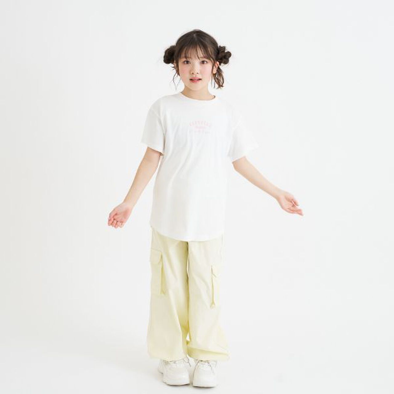 Daily Price Gradient Bear Short-Sleeve Tunic T-Shirt,Charcoal gray, large image number 21