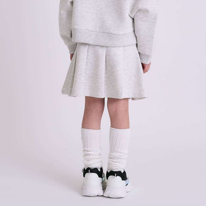 Anti-Stain Puffy Sweat Skirt / Cardboard,Sax blue, medium image number 2