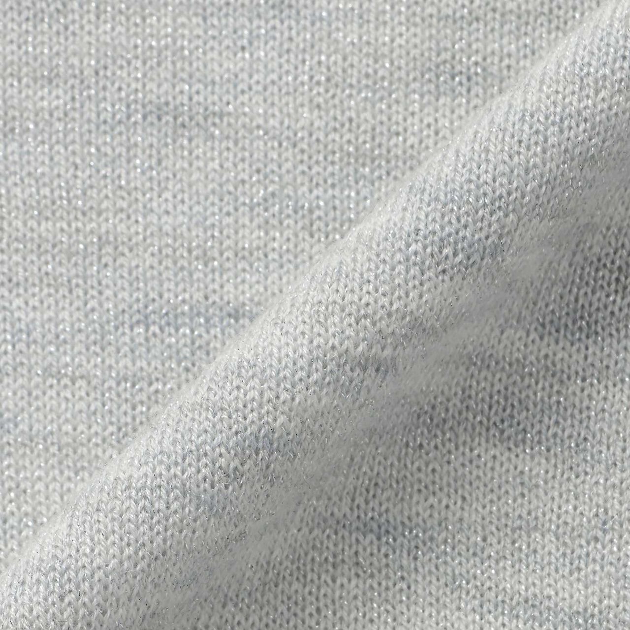 Lame Knit Cardigan♪,Light blue, large image number 7