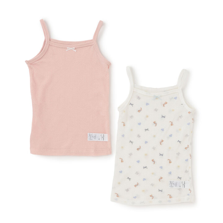 [Weak Acidity] Mesh Camisole Undershirts 2-Pack,, medium