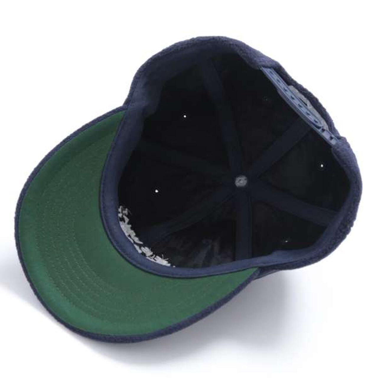 Fleece 6-Panel Snapback Cap,Navy, large image number 4