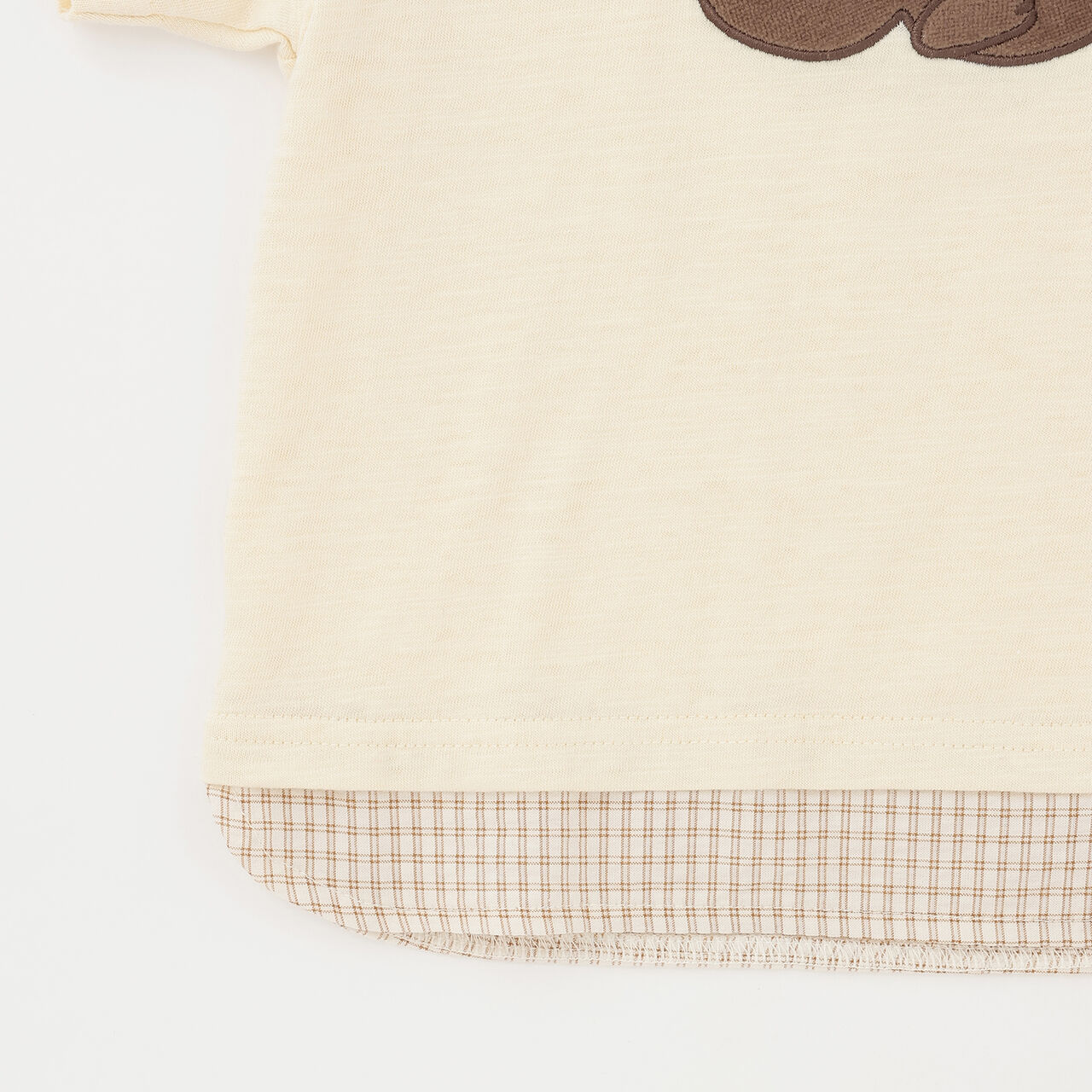 [Cool Touch] Marine Friends Appliqu&eacute; Short Sleeve T-Shirt,Golden tea, large image number 9