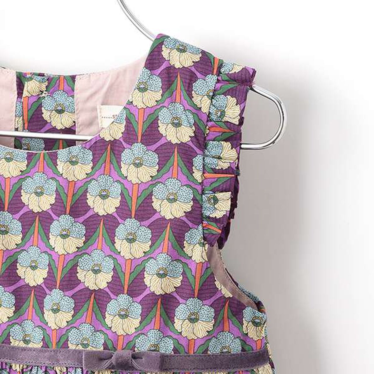 Chevron Jumper Skirt,Blue, large image number 3