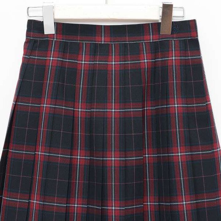 50cm Length 24-Piece Check Pleats Check Skirt,Beige, medium image number 7