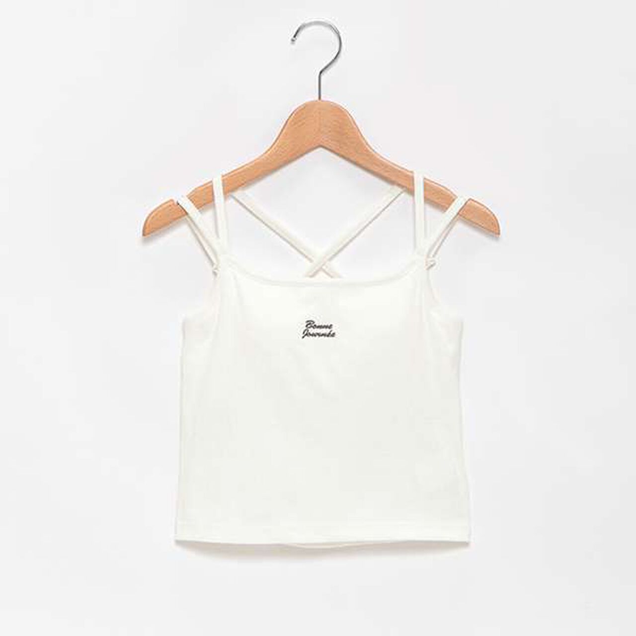 Cup-Style Black Cross Camisole,Red, large image number 3