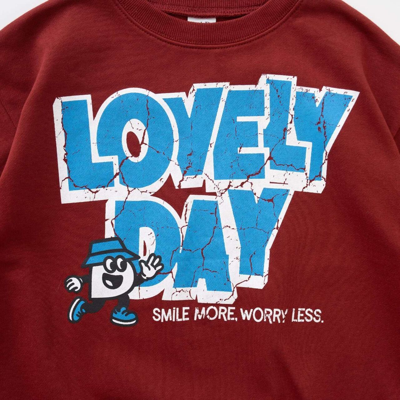 Cracked Finish Sweatshirt Pullover,Top gray, large image number 10