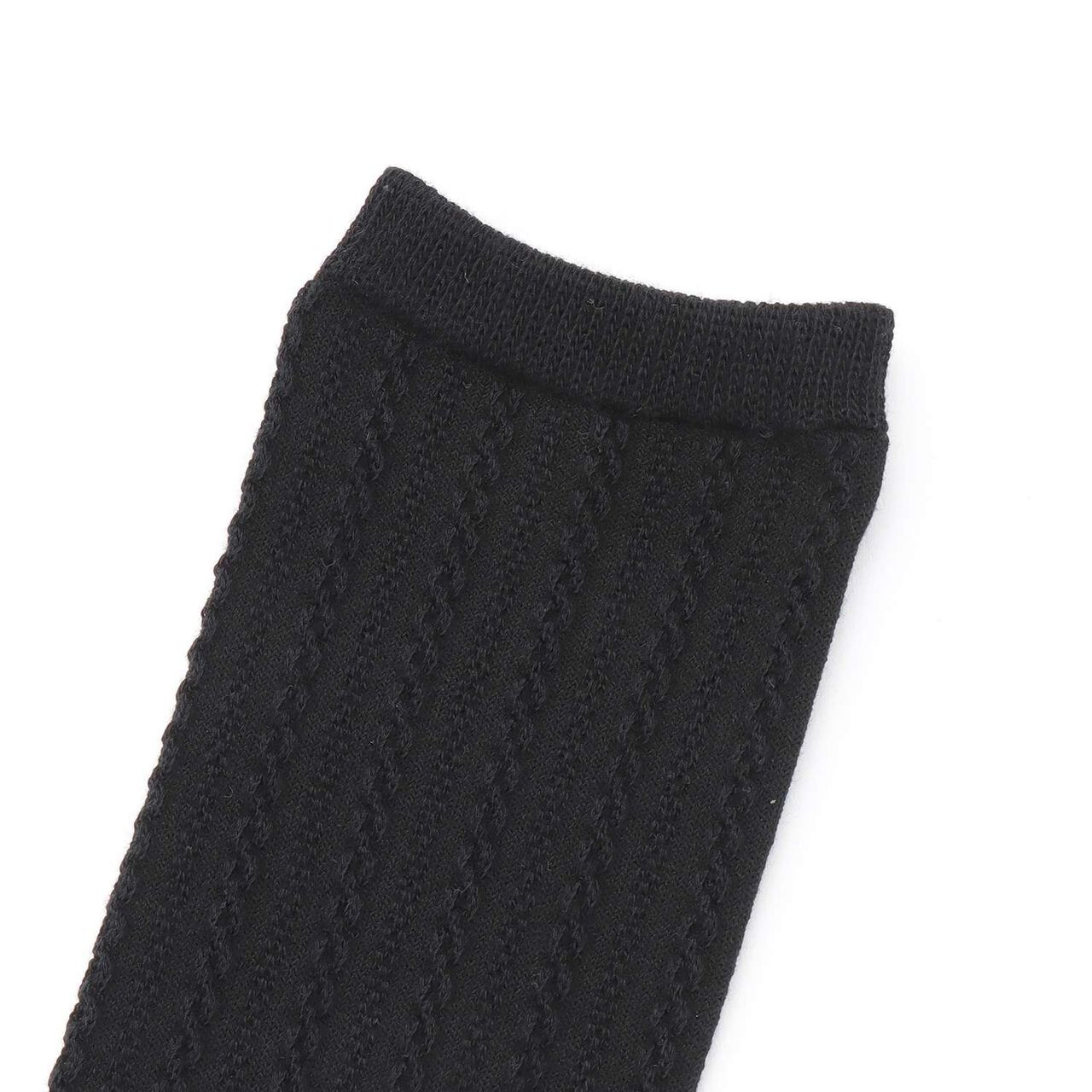 Ribbon Embroidery Knee-High Socks,Off white, large image number 1