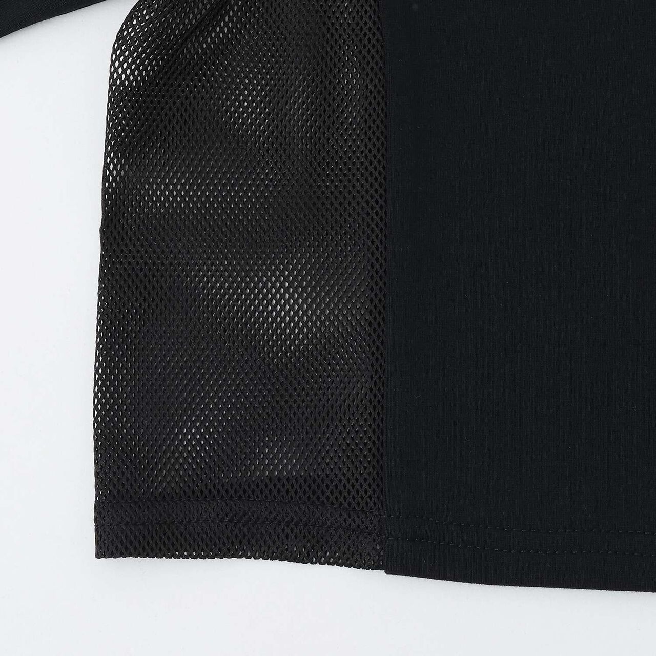 Mesh Panel T-Shirt & Tank Top Set,Black, large image number 6