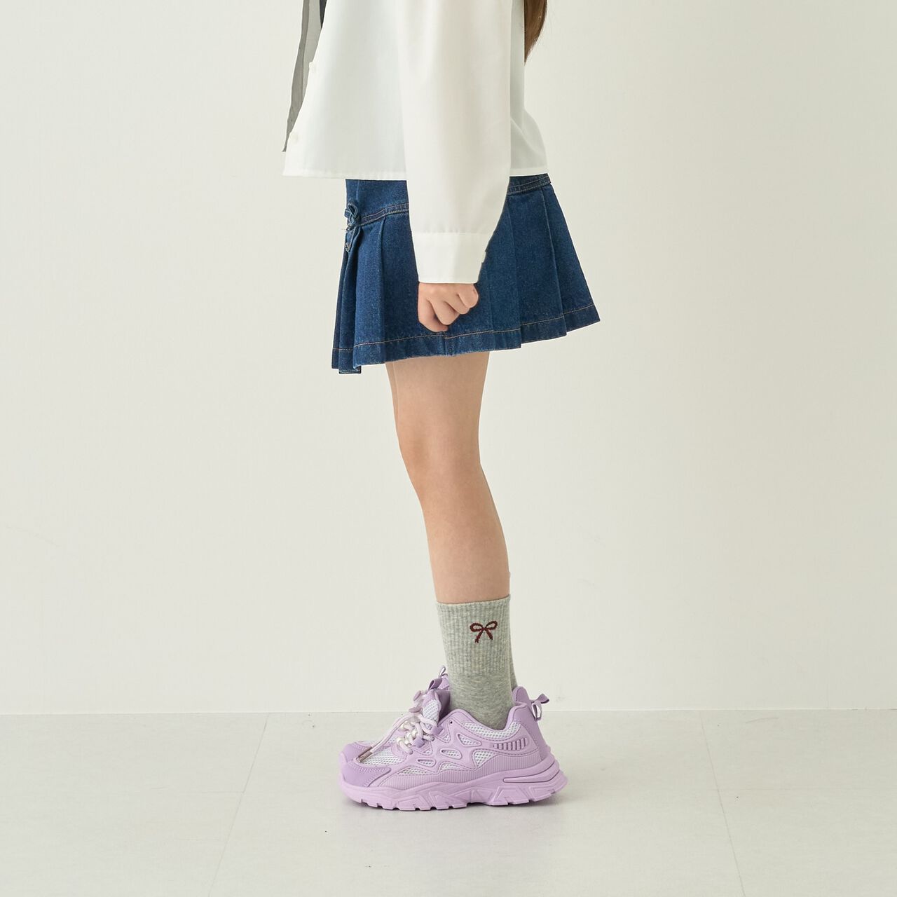 [With Inner Shorts/Secure] Pleated Skirt &ndash; Recommended for School,Blue, large image number 1