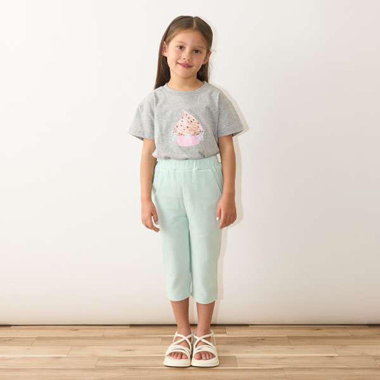 Tomo Pants Back Frill 7/8 Capri Pants,Ivory, large image number 17