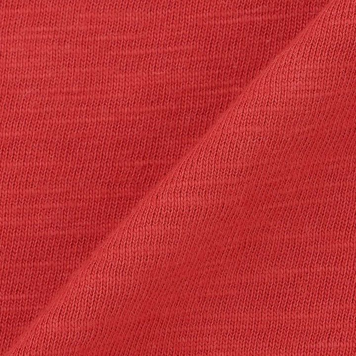 [網路獨家] [JAWS] 接觸涼感斜紋針織短袖T恤,紅色, medium image number 6