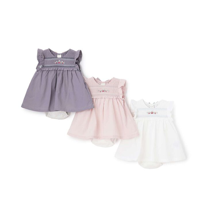 Link Strawberry Embroidery OP Romper,Off white, medium image number 16