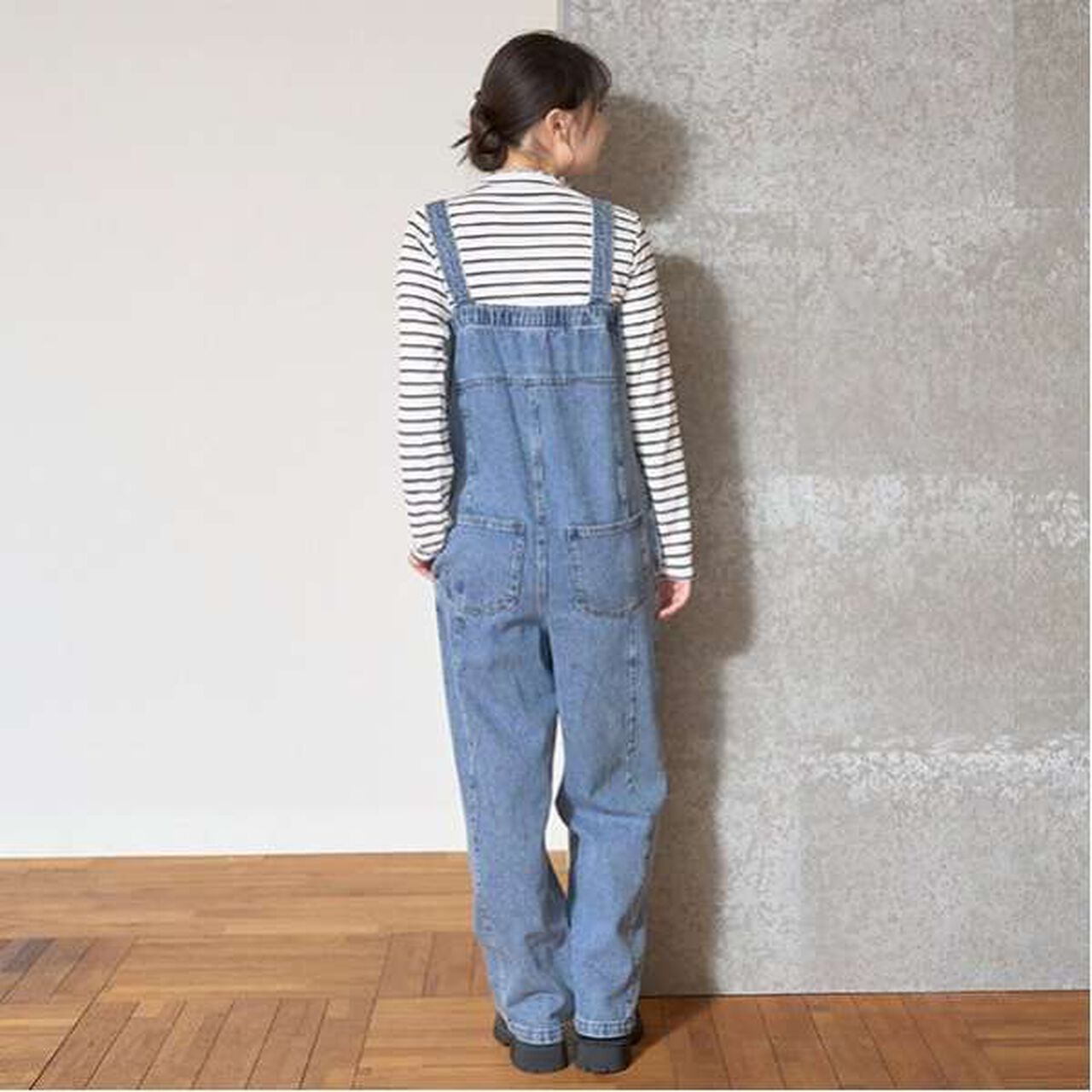 Denim Jumpsuit,Gray, large image number 2