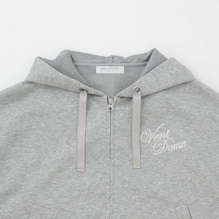 [Cool Touch] French Sleeve Parka Outfit Set,Top gray, medium image number 9