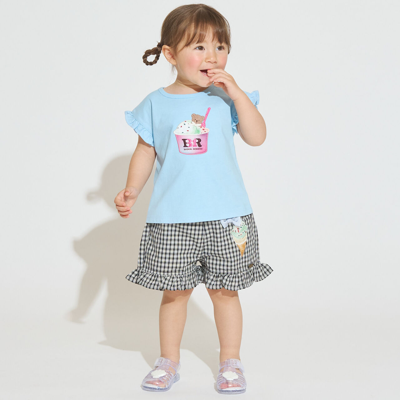 [31 Ice Cream] Cool Sensation Graphic Short Sleeve T-Shirt,Dark red, large image number 6
